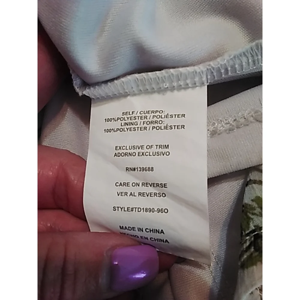 🌻 Taylor & Sage Maxi Dress Size L Crochet Floral Halter Colorful Pink Yellow - Picture 8 of 12